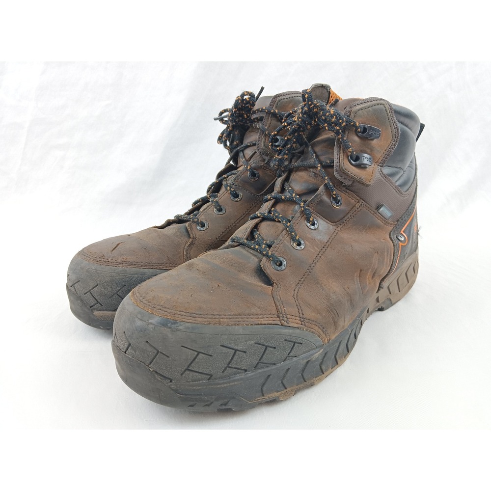 Timberland PRO Work Summit‎ Mens Brown Composite Toe Boots Size 13M A225Q A7859